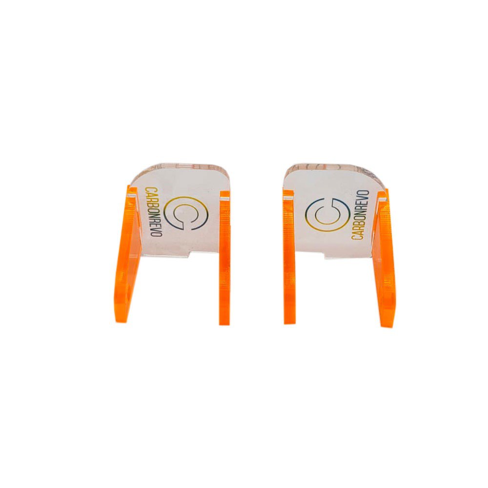 CARBONREVO CACHE LED AVANT BLEU TRANSLUCIDE - PAIRE - DUALTRON RAPTOR/1/2/ULTRA