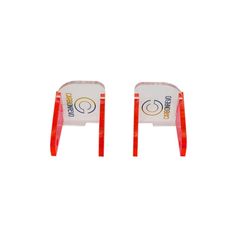 CARBONREVO CACHE LED AVANT BLEU TRANSLUCIDE - PAIRE - DUALTRON RAPTOR/1/2/ULTRA