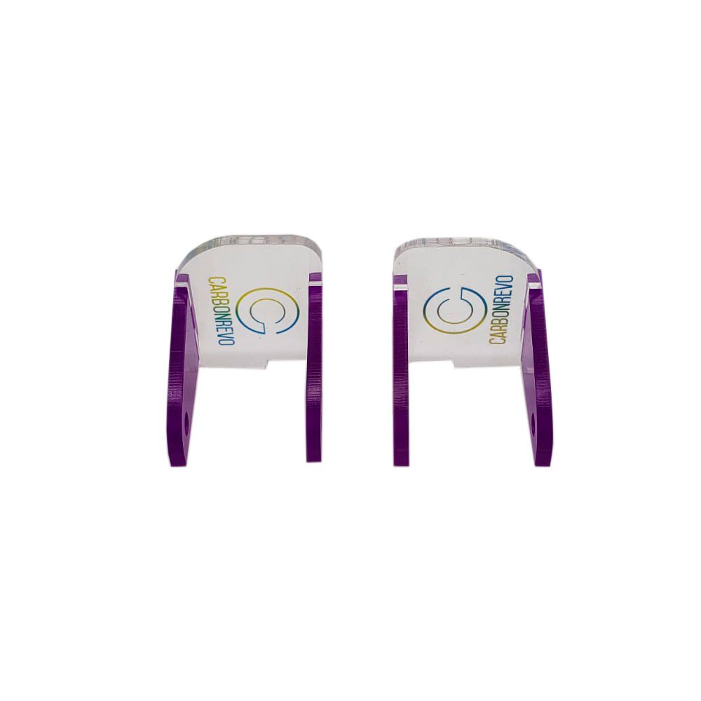 CARBONREVO CACHE LED AVANT BLEU TRANSLUCIDE - PAIRE - DUALTRON RAPTOR/1/2/ULTRA
