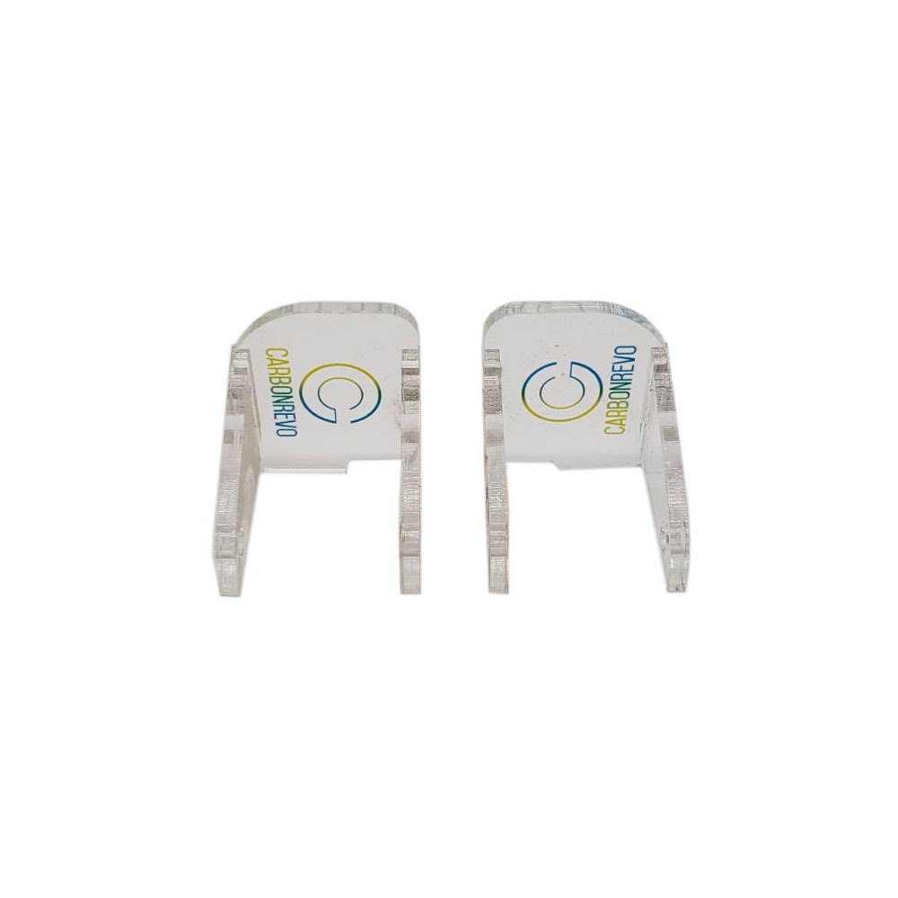 CARBONREVO CACHE LED AVANT BLEU TRANSLUCIDE - PAIRE - DUALTRON RAPTOR/1/2/ULTRA
