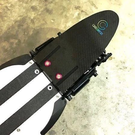 CARBON REVO GARDE-BOUE ARRIÈRE V2 (RONDELLES ROUGES) - DUALTRON ULTRA