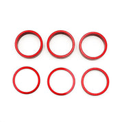 Bagues rehausse guidon rouge/or/bleu/noir x6 pcs