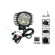 Lampe led et klaxon avant noir