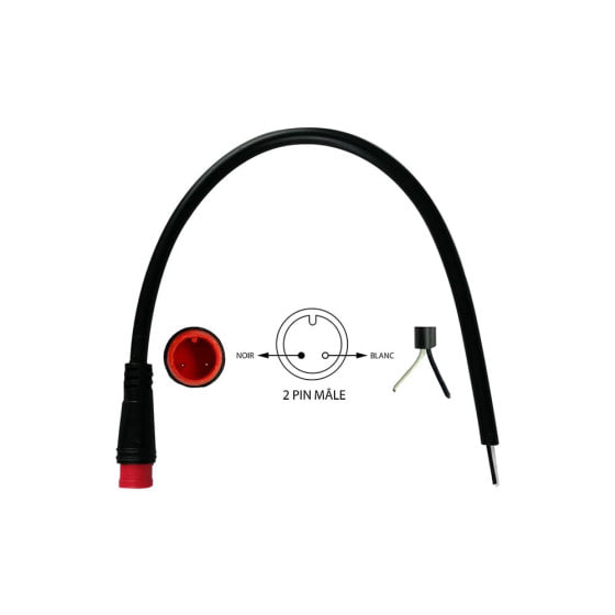 Connecteur étanche 2Pins Male