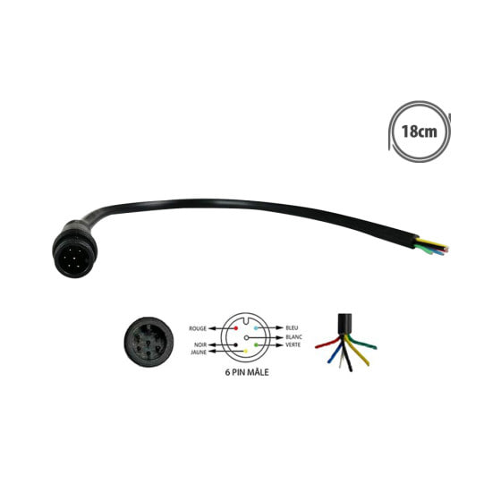 Connecteur étanche 6 pins (Femelle ou Male)