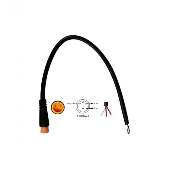 Connecteur étanche 3 pins (Male ou Femelle)
