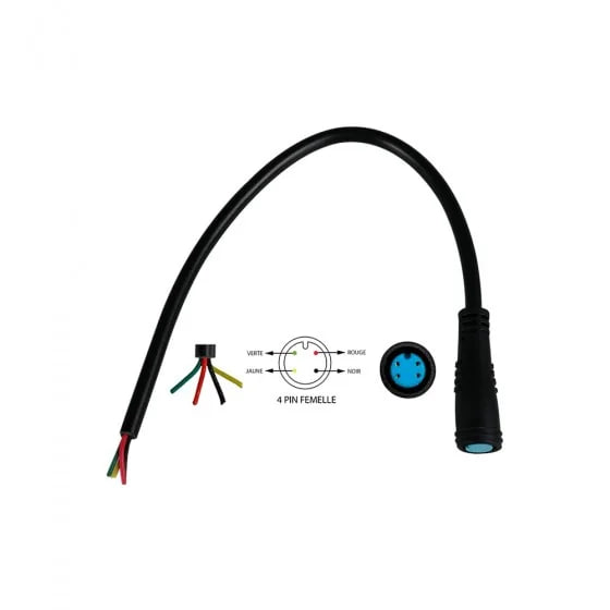 Connecteur étanche 4 pins (Male ou Femelle)
