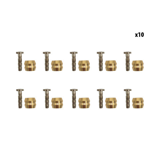 Olives et aiguille freins (x10 sets) (diffèrent type)