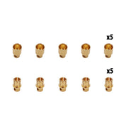 Connecteurs banane 8mm x10 pcs (5 male + 5 femelles)