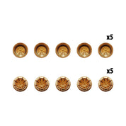 Connecteurs banane 8mm x10 pcs (5 male + 5 femelles)