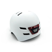 Casque trottinette blanc avec LED