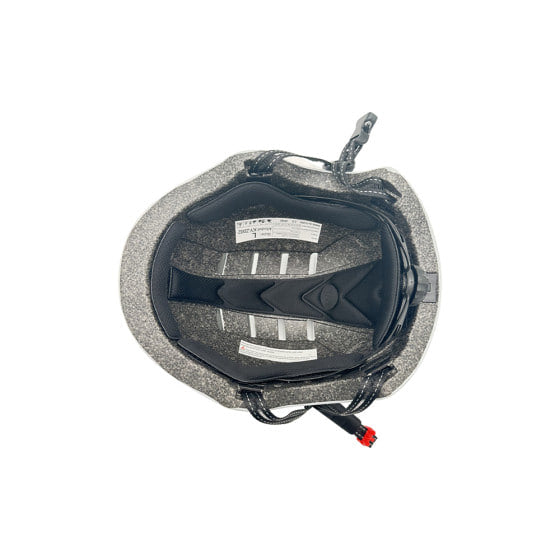 Casque trottinette blanc avec LED