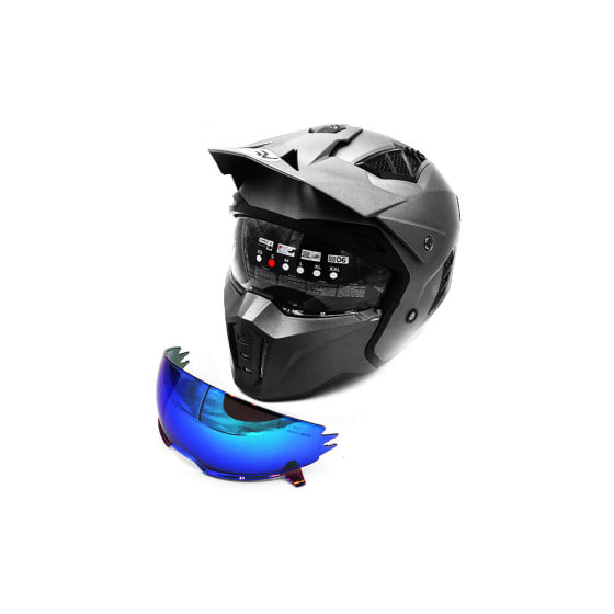 Casque street FRV gris métallique mat (taille S à XL)