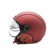Casque JET FRV bordeaux mat (taille S à XL)
