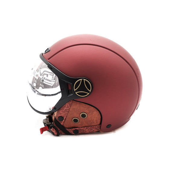 Casque JET FRV bordeaux mat (taille S à XL)